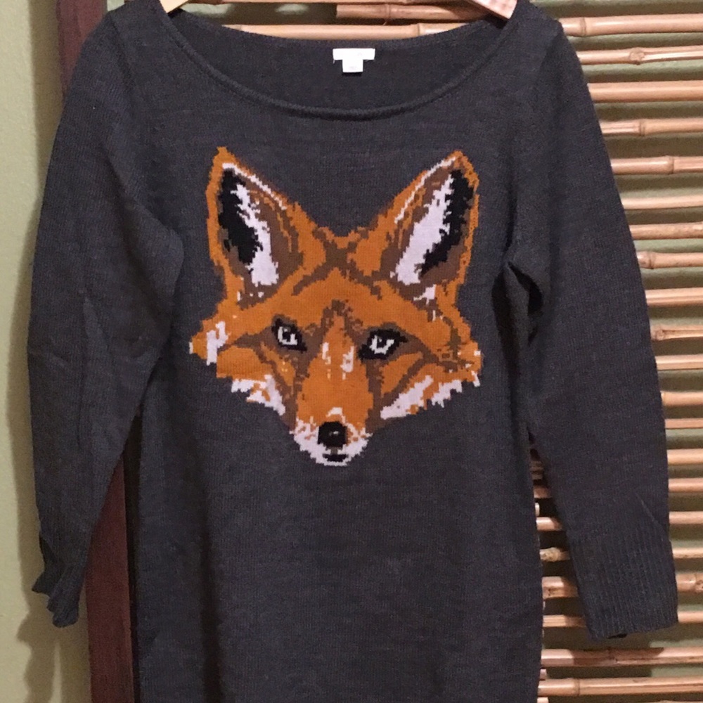 Fox Sweater Dress LARGE